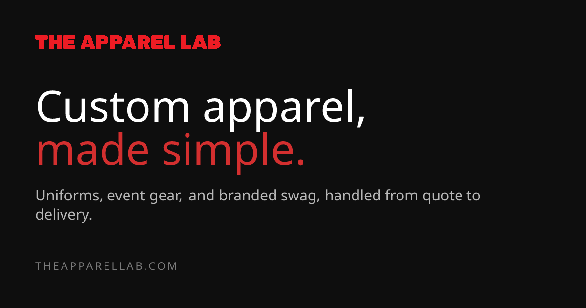The Apparel Lab | Custom Apparel, Uniforms & Branded Gear
